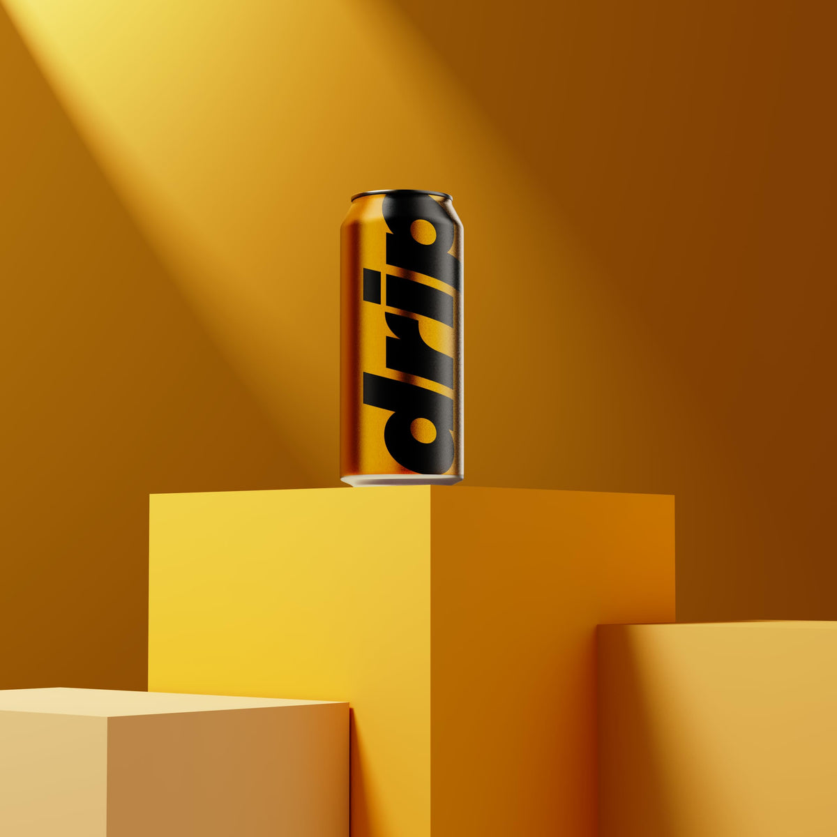 Drip Hydration recyclable aluminum can symbol promoting eco-friendly hydration.