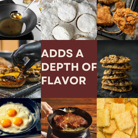 Drip Co Beef Tallow pouring into pan shows smooth melting.