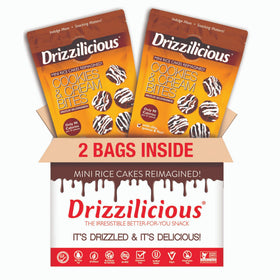 Cookies & Cream rice cakes with white drizzle by Drizzilicious
