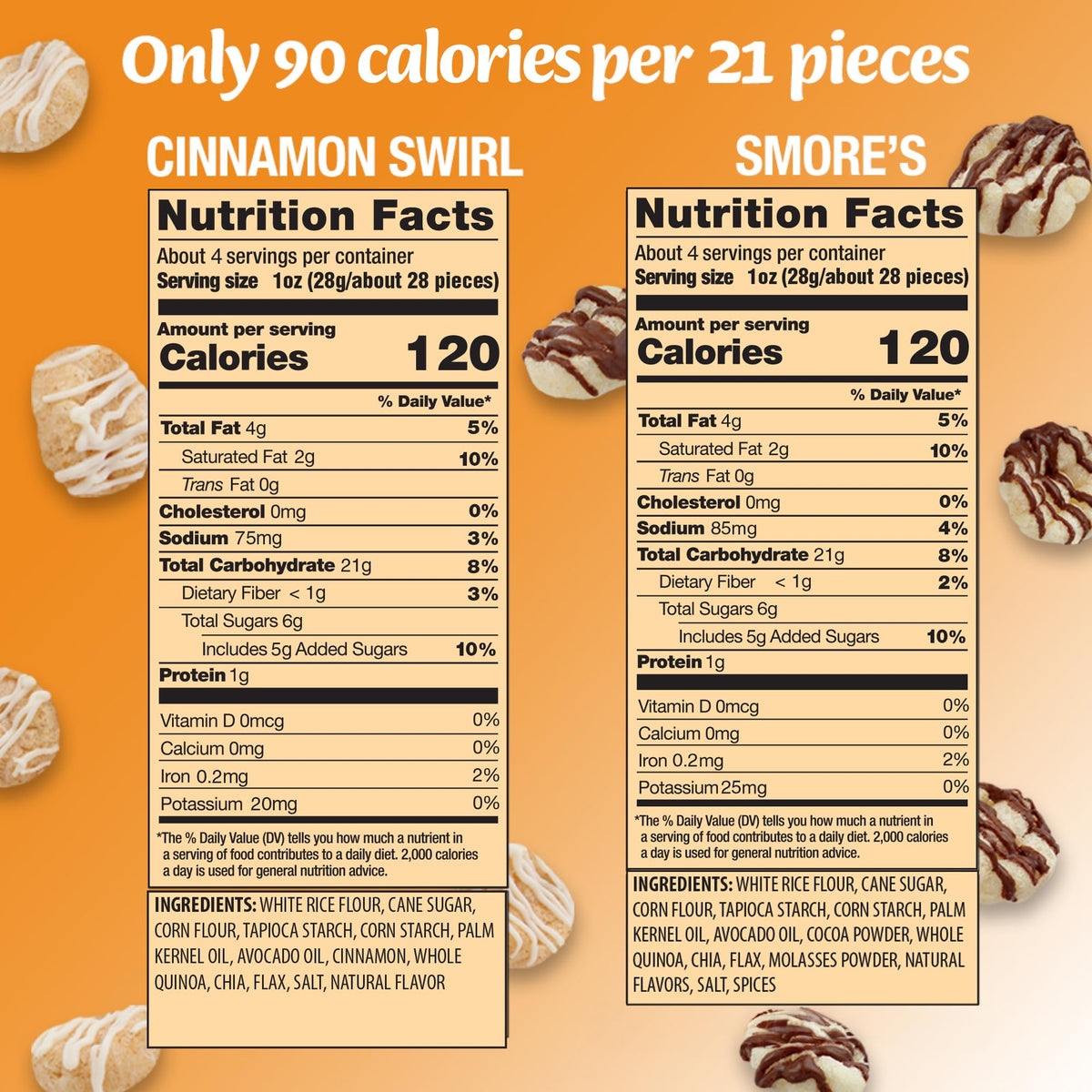 Drizzilicious mini rice cakes on-the-go snack pack, ideal for busy days.