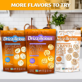 Drizzilicious pack of six bags, great for lunch boxes and travel.