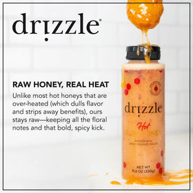 Drizzle Hot Honey tea stir highlighting warmth and flavor in tea