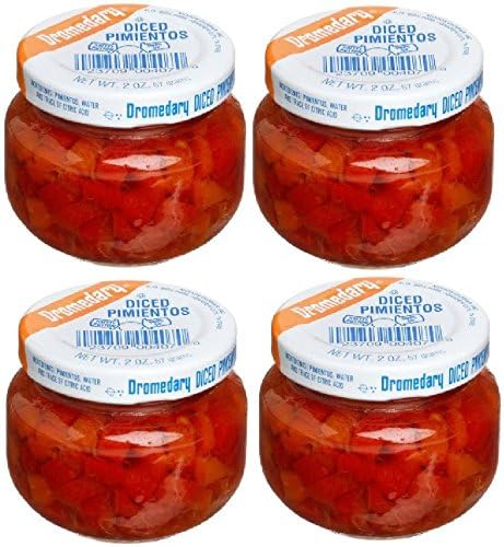 Close-up of Dromedary Diced Peppers showing vibrant peppers ready to color dishes.