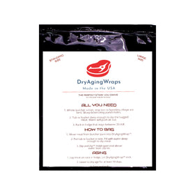 DryAgingWraps bag dip-and-zip method for at-home dry aging.