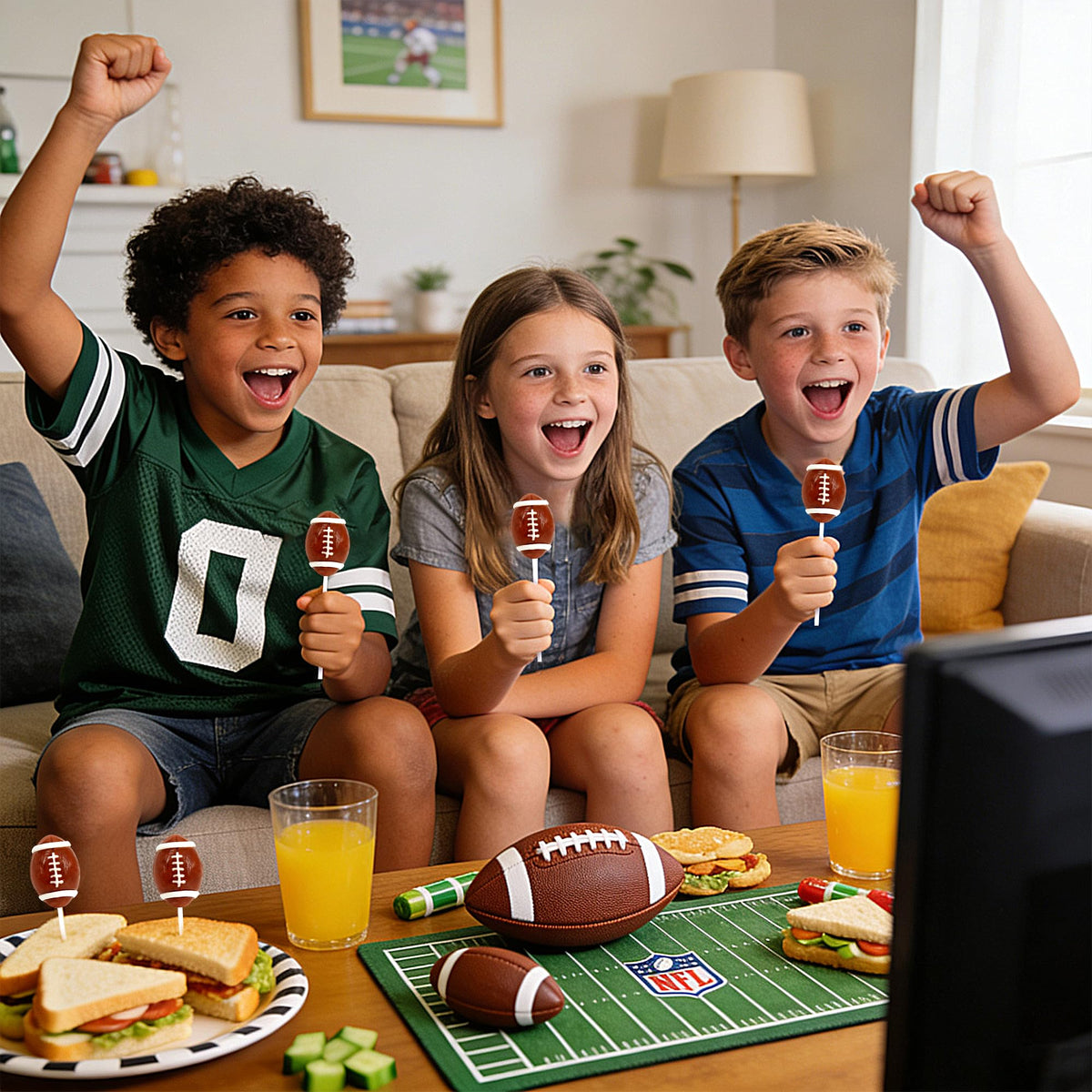 Duannick Football Candy classroom treats suitable for rewards and activities.