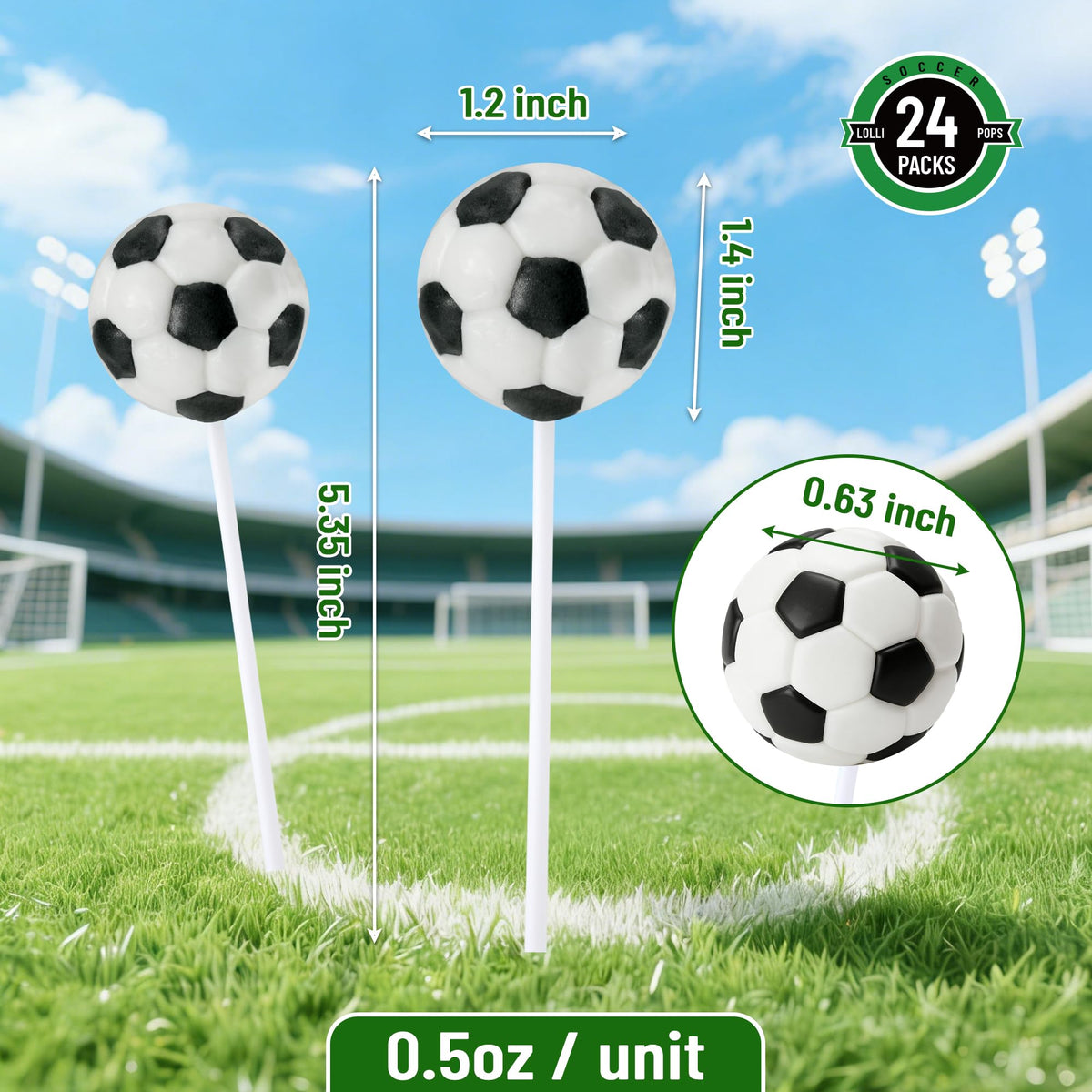 Duannick soccer candies as convenient post-game treats