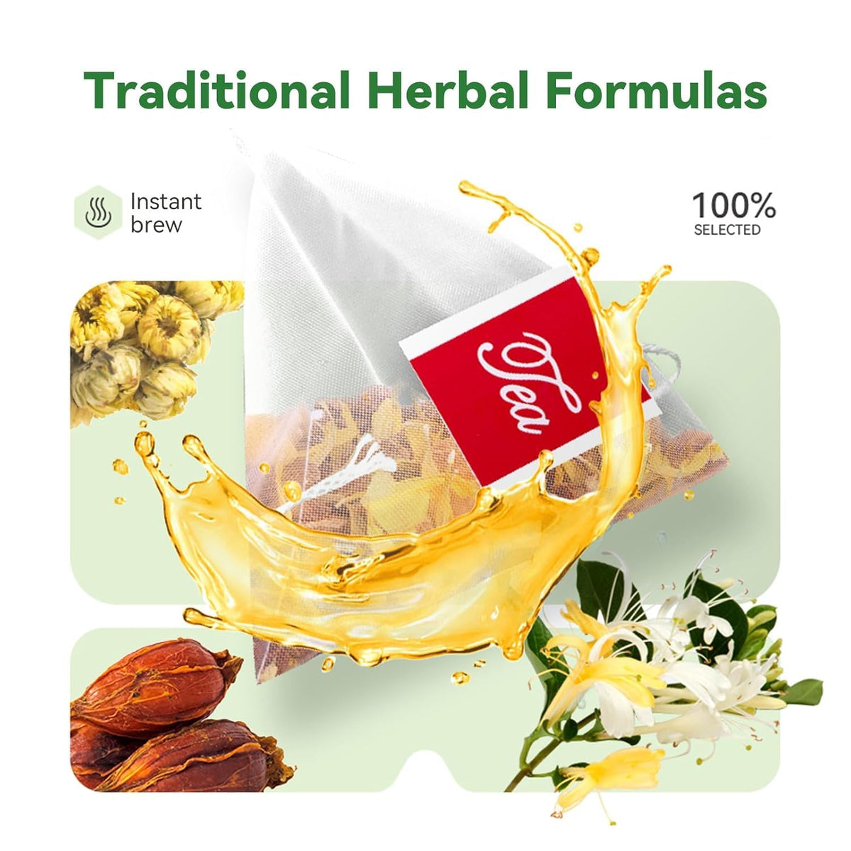 DUARIHA tea steeping steam reveals aromatic notes for relaxing evenings and restful mood.