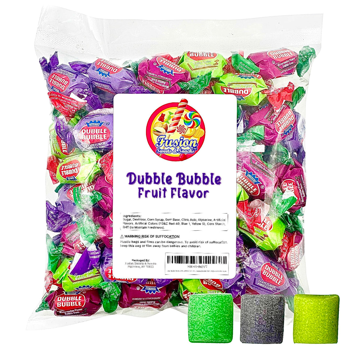 Dubble Watermelon gum bites ideal for on-the-go refreshment.