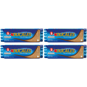 Ducales Crackers with cheese and spreads elevates a quick snack.