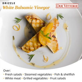 Dolceto White Balsamic Dressing on a fresh salad highlighting color