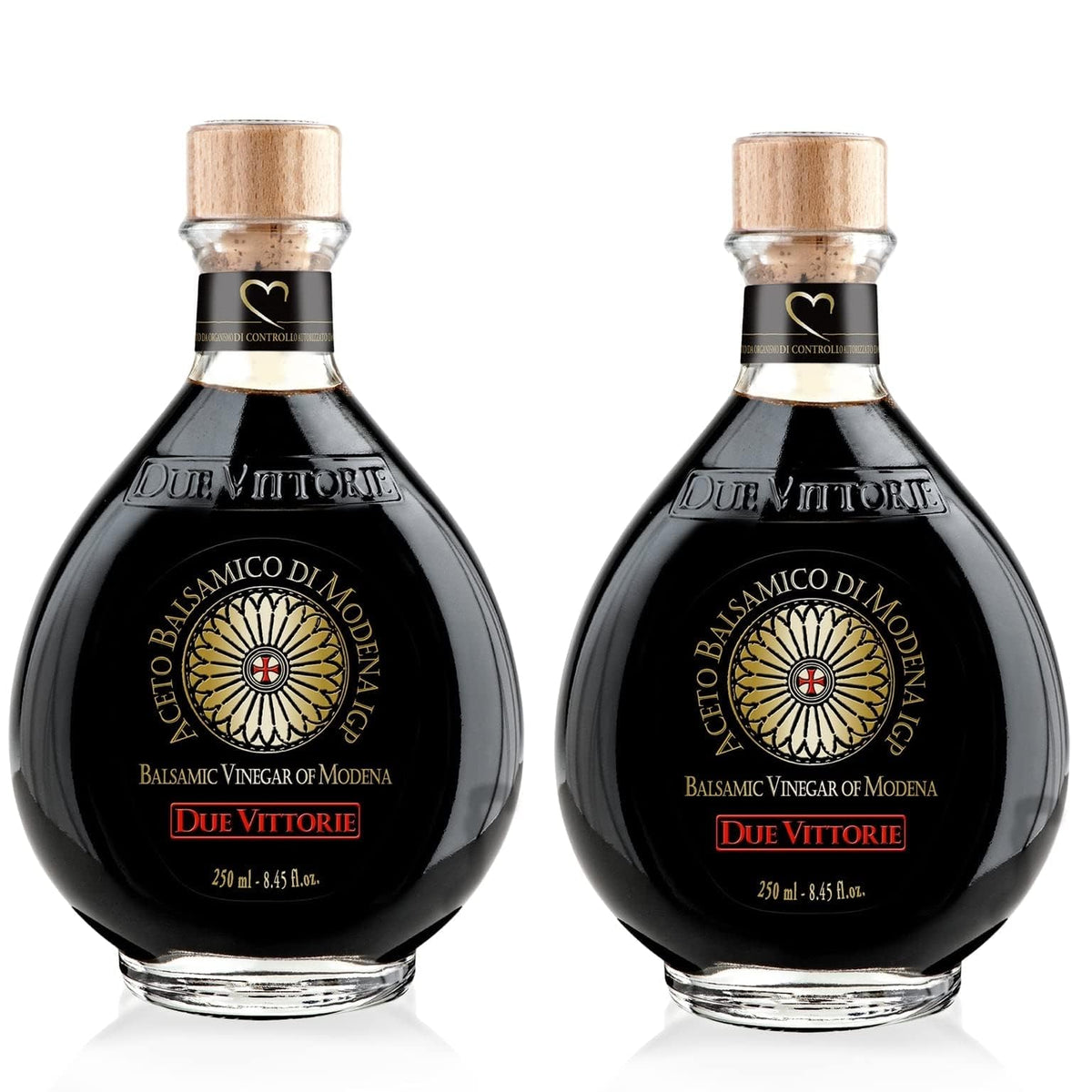 Due Vittorie Oro Gold balsamic pour over salad for depth
