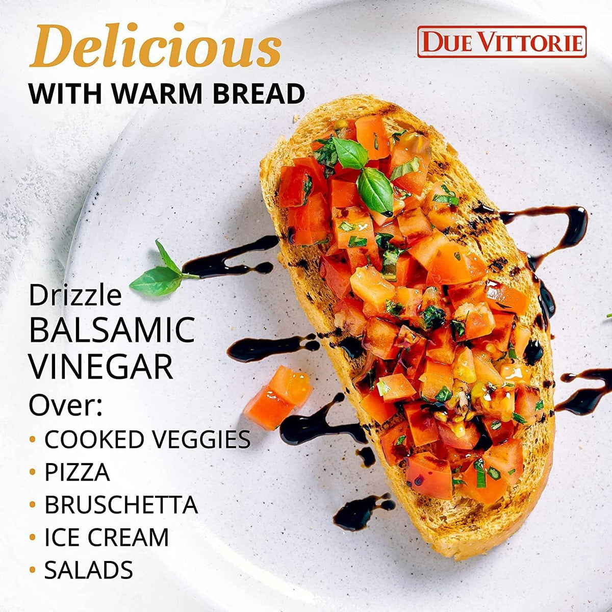 Due Vittorie Oro Gold drizzle on strawberries for dessert inspiration
