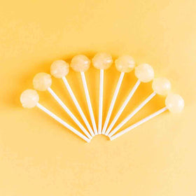 Resealable bag of Dum Dums Birthday Cake lollipops keeps treats fresh