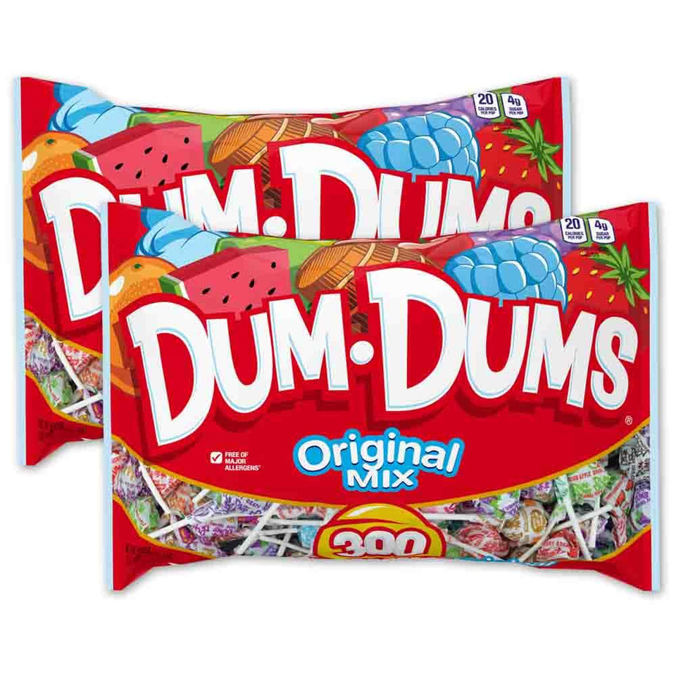 Dum Dums Original Mix 600-count bag for bulk party favors and sharing.