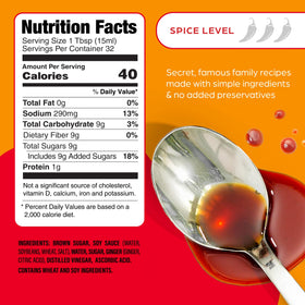 Close-up of the Dumpling Daughter Ginger Soy label showing premium ingredients