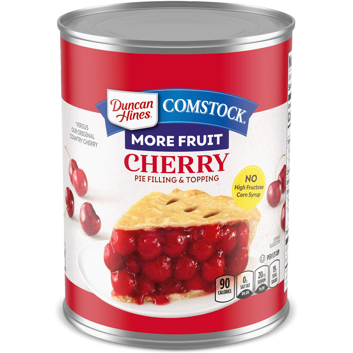 Duncan Hines Comstock Cherry Pie Filling can for delicious homemade pies.