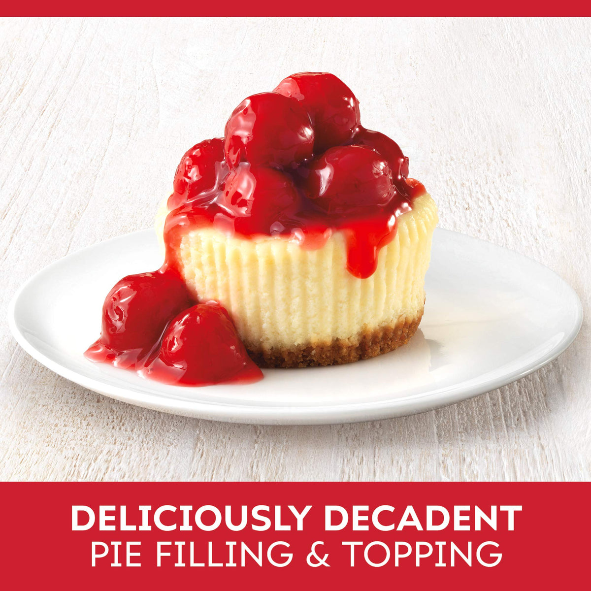 Duncan Hines Comstock cherry pie filling opened jar perfect for topping ice cream