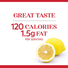 Duncan Hines Comstock Lemon Crème Pie Filling topping ice cream for a bright, citrus dessert