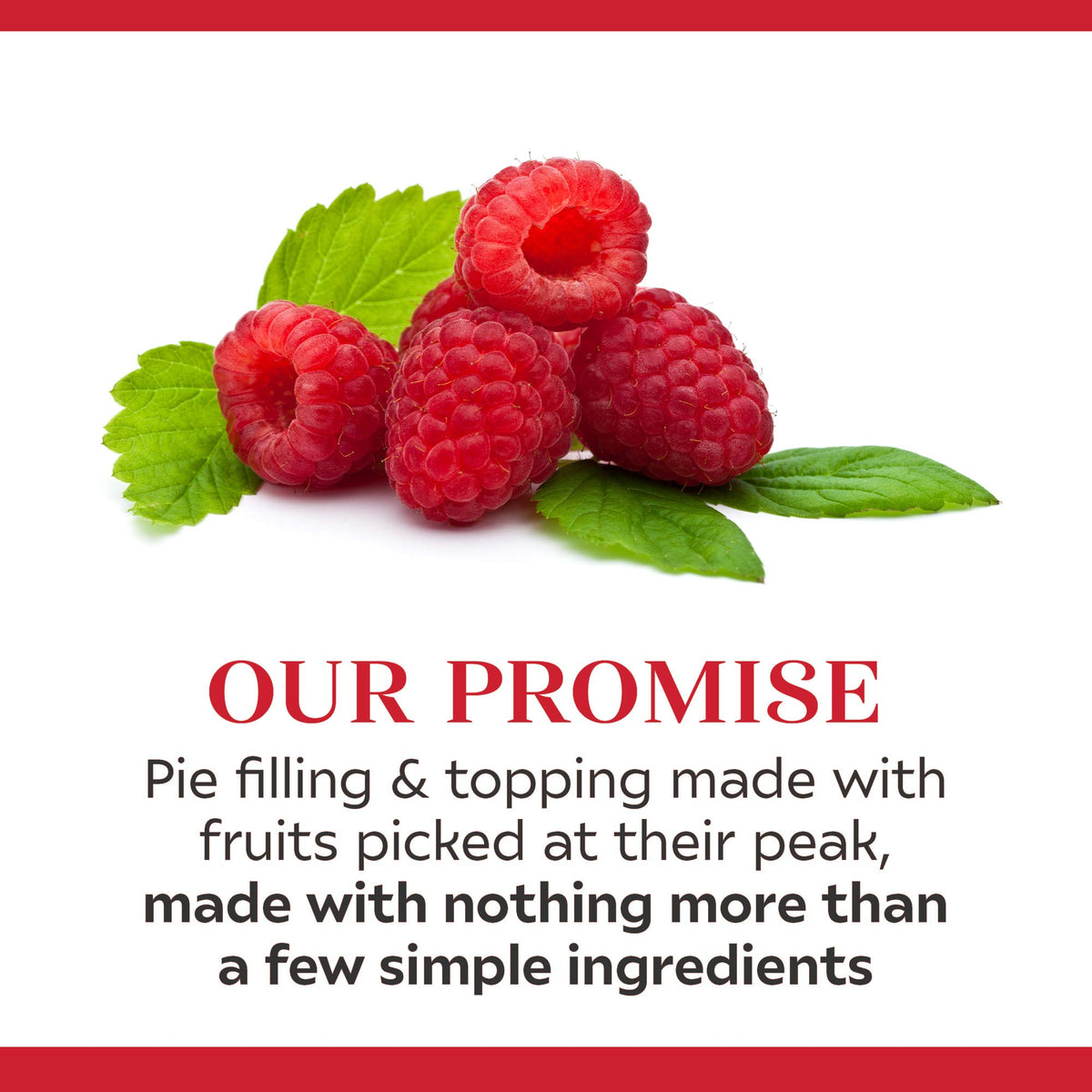 Duncan Hines Comstock raspberry pie filling pack of 21 oz cans.
