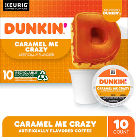 Dunkin Caramel Me Crazy pods for fast cafe-style cups at home.