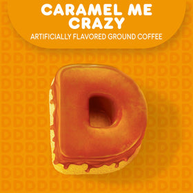 Dunkin Caramel Me Crazy pod packaging close-up for quick shopping.