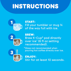Dunkin caramel flavored coffee delivers smooth bold taste for iced drinks.
