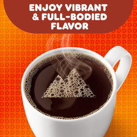 Dunkin' Colombian medium roast steaming cup invites a rich, balanced morning sip.