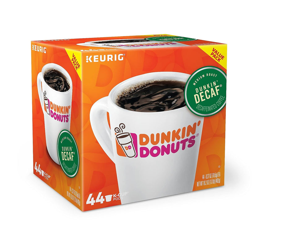 Dunkin Decaf K-Cup pod ready for a smooth afternoon brew.