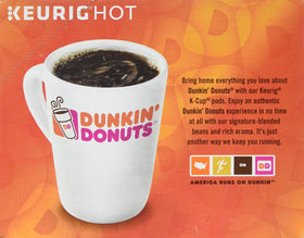 Dunkin Donuts 0846 decaf K-Cup pods compatible with Keurig