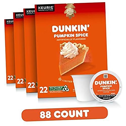 Dunkin Donuts 88-count K-Cup pods stacked for convenient keeping