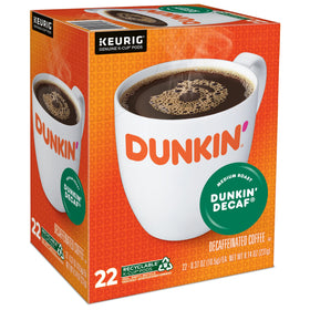 Dunkin Donuts Decaf K-Cups morning cup evokes inviting aroma.