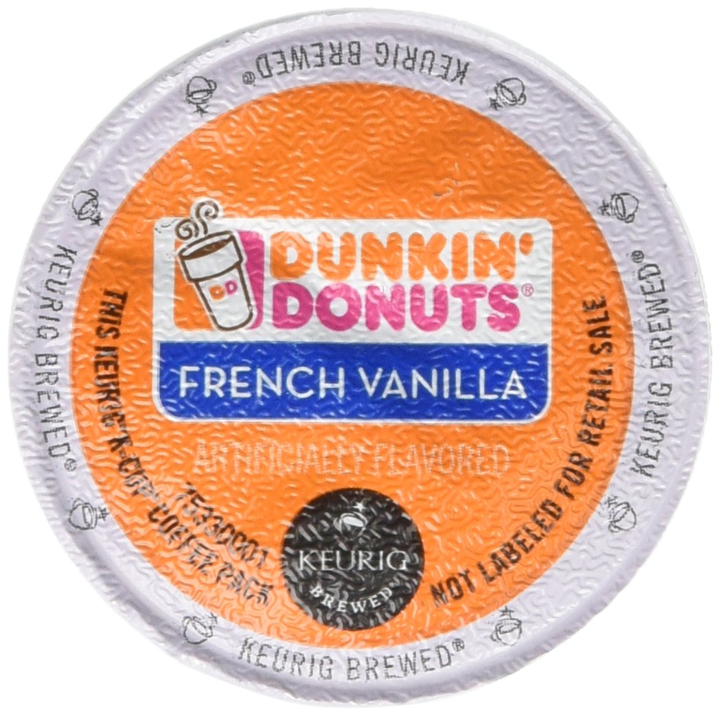 Dunkin Donuts French Vanilla K-Cups packaging varies, ideal for quick mornings.