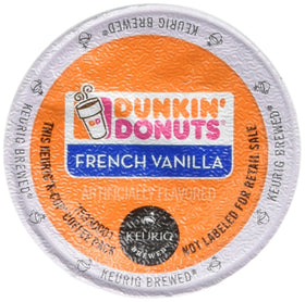 Dunkin Donuts French Vanilla K-Cups packaging varies, ideal for quick mornings.