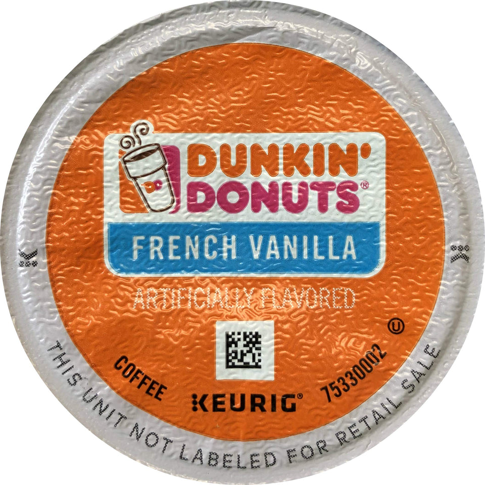 Dunkin Donuts French Vanilla K-Cups 16-count brew-ready convenience for quick mornings.