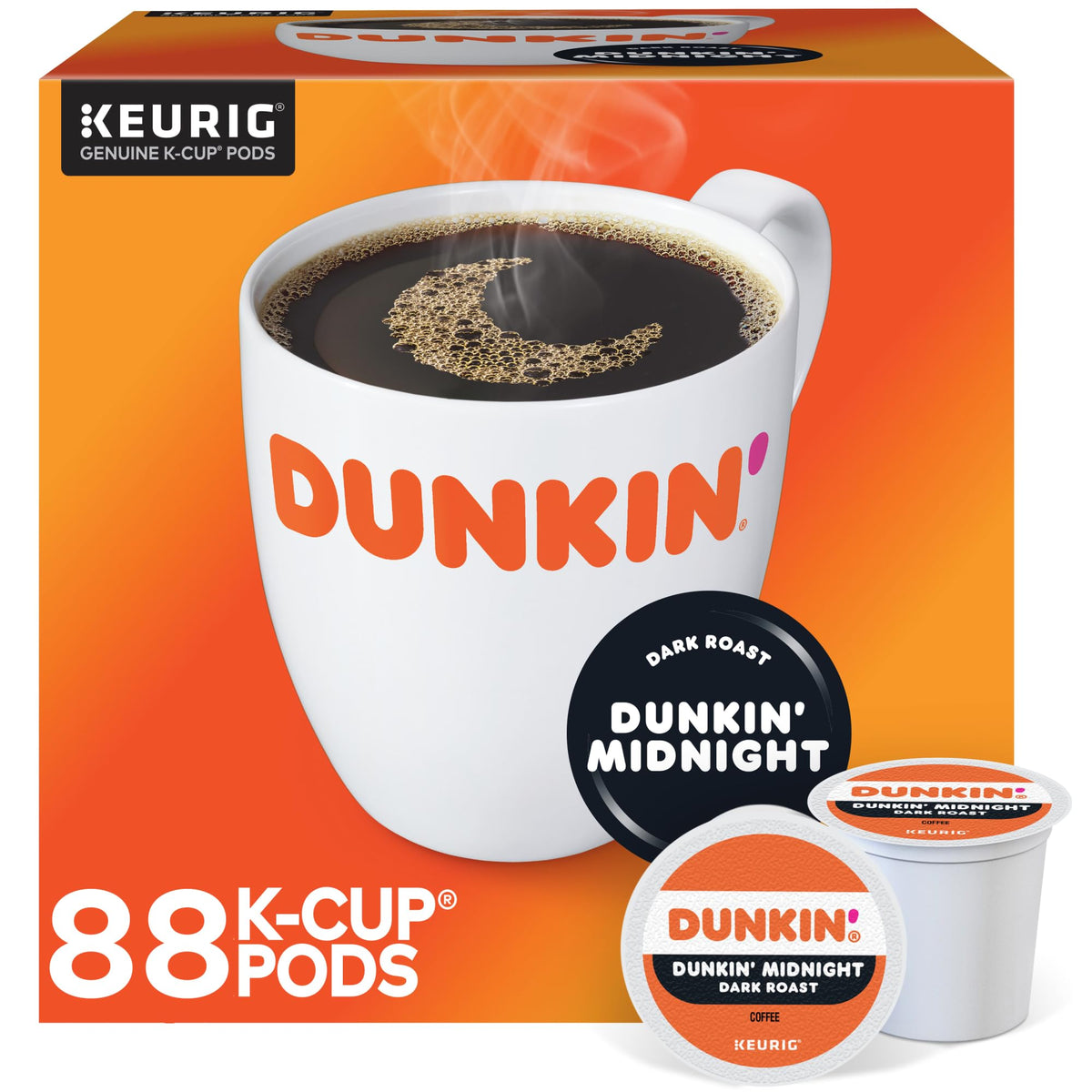 Dunkin Donuts Dark Roast K-Cup cup for bold morning brew