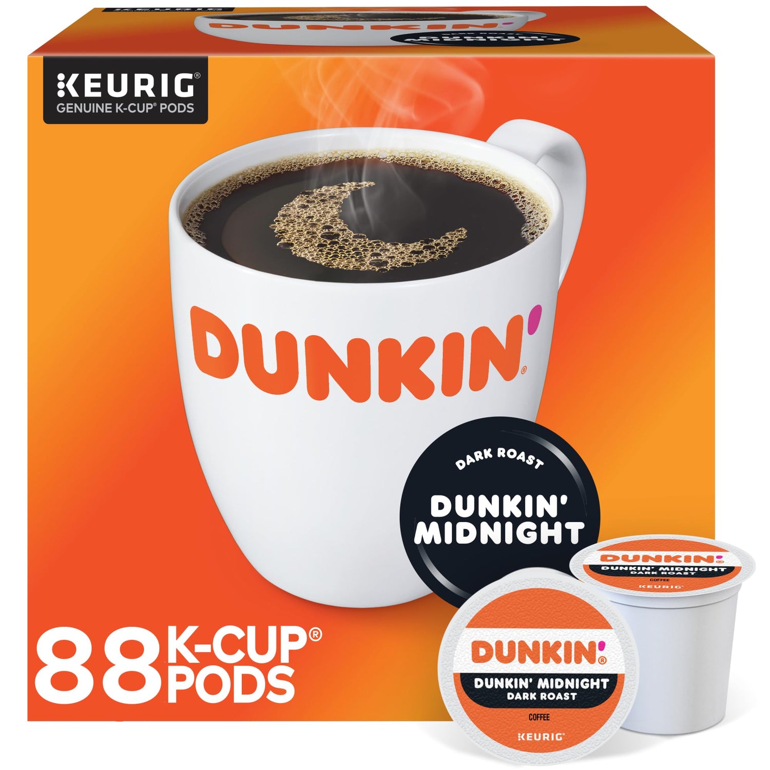 Dunkin Donuts Dark Roast K-Cup cup for bold morning brew