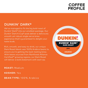 Dunkin Donuts K-Cup rich full-bodied flavor in a cup