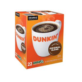 Dunkin Donuts Decaf K-Cups close-up, smooth evening cup
