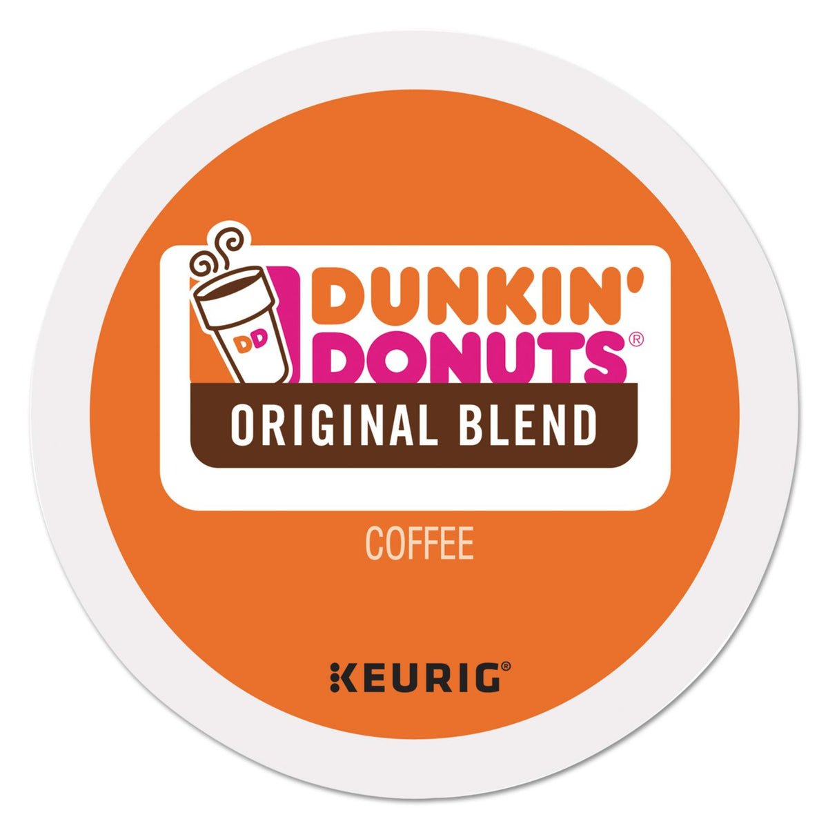 Dunkin Donuts Original flavor K-Cups box shot for quick at-home coffee