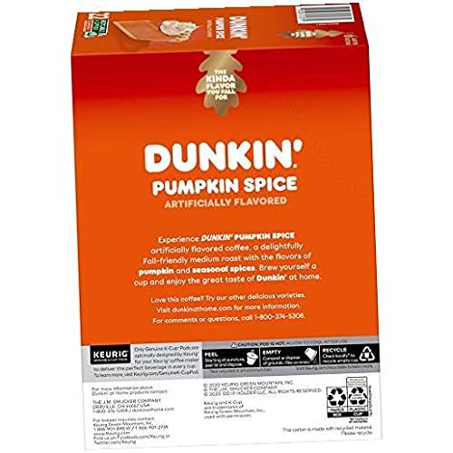 Keurig brewer with Dunkin K-Cup pod ready to brew at home
