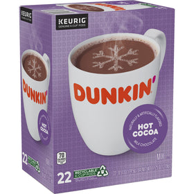 Dunkin Donuts Milk Chocolate Hot Cocoa K-Cup for Keurig brewers.