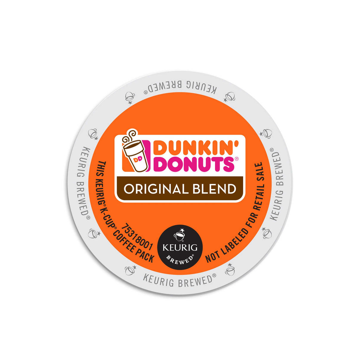Dunkin' Donuts Original Blend K-Cups; smooth medium roast for a balanced daily coffee ritual.