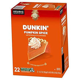 Pumpkin Spice aroma from Dunkin Donuts K-Cup pods in a kitchen setting