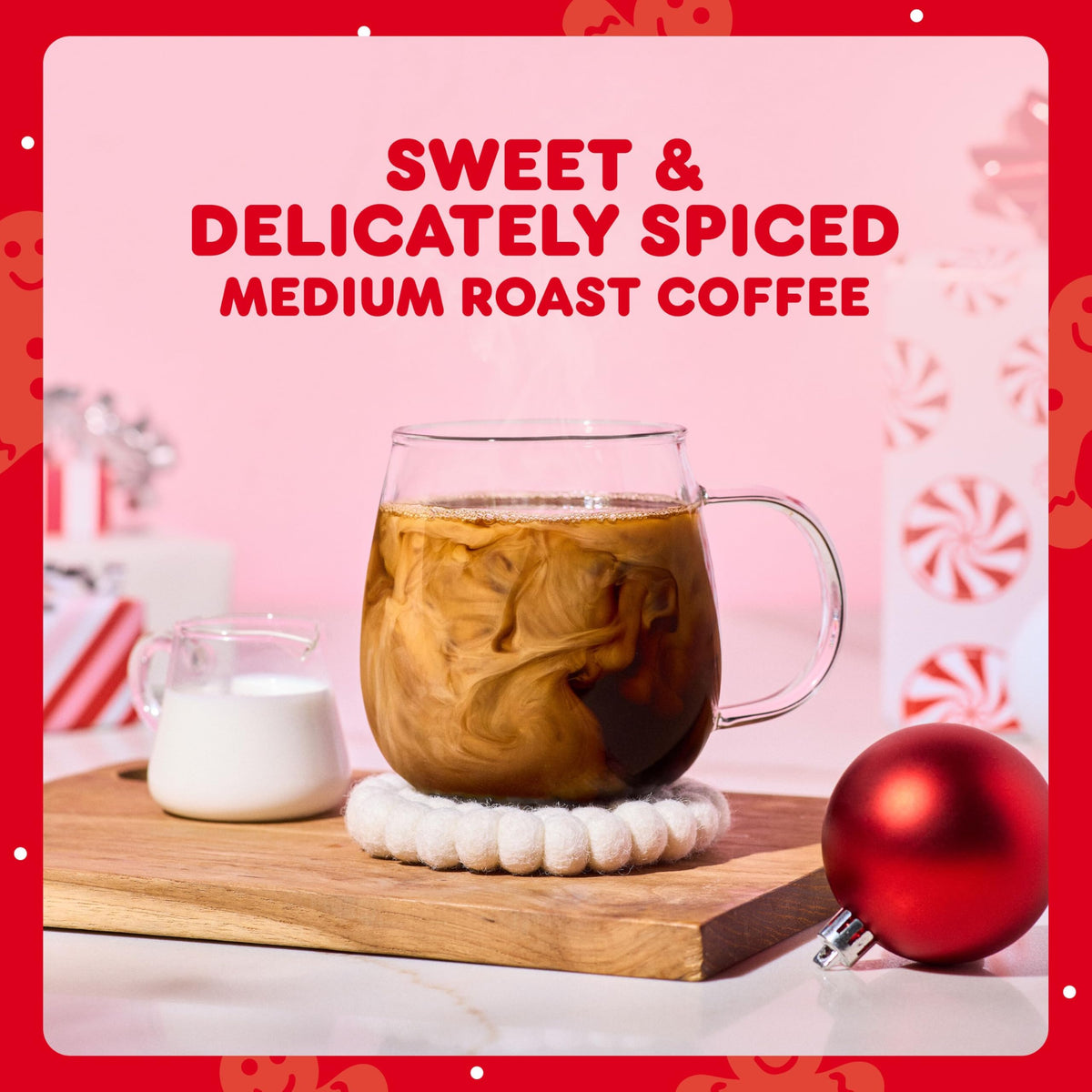 Dunkin' Gingerbread packaging ideal for holiday gifting.