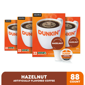 Dunkin Hazelnut K-Cup pods designed for quick, single-serve mornings.
