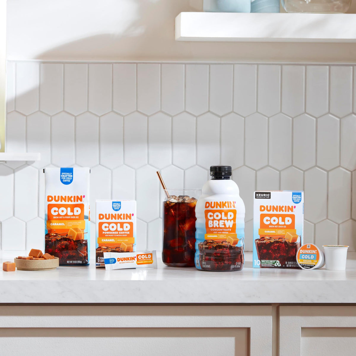 Dunkin iced coffee ritual with stirring to enhance flavor.