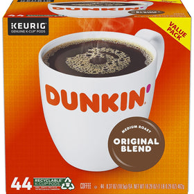 Dunkin' Original Blend Arabica coffee offers aromatic aroma and balanced flavor for mornings.