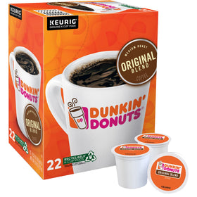Dunkin Original Blend cup with steam showing smooth medium roast aroma.