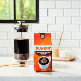 Morning ritual scene with Dunkin Original Blend inviting a comforting start.