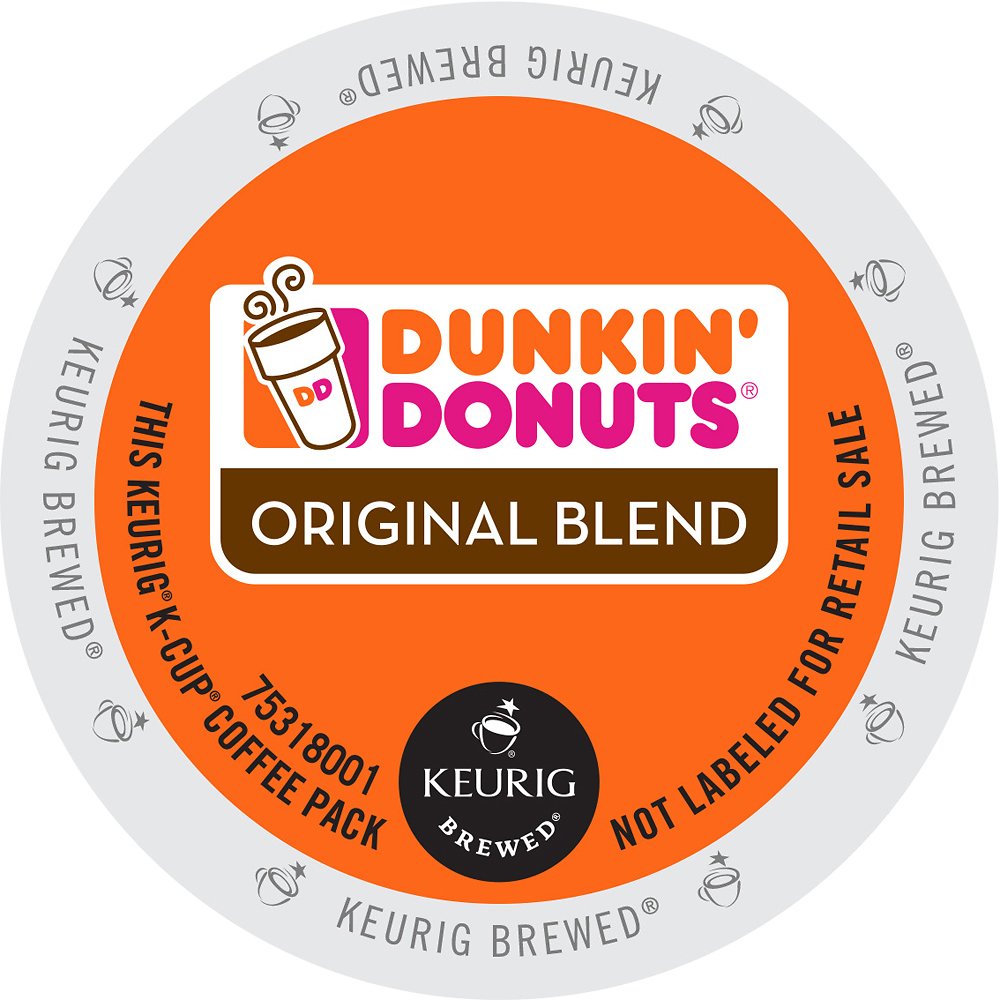Dunkin Original Blend K-Cup Pods offer a crisp, balanced cup with quick, mess-free mornings.